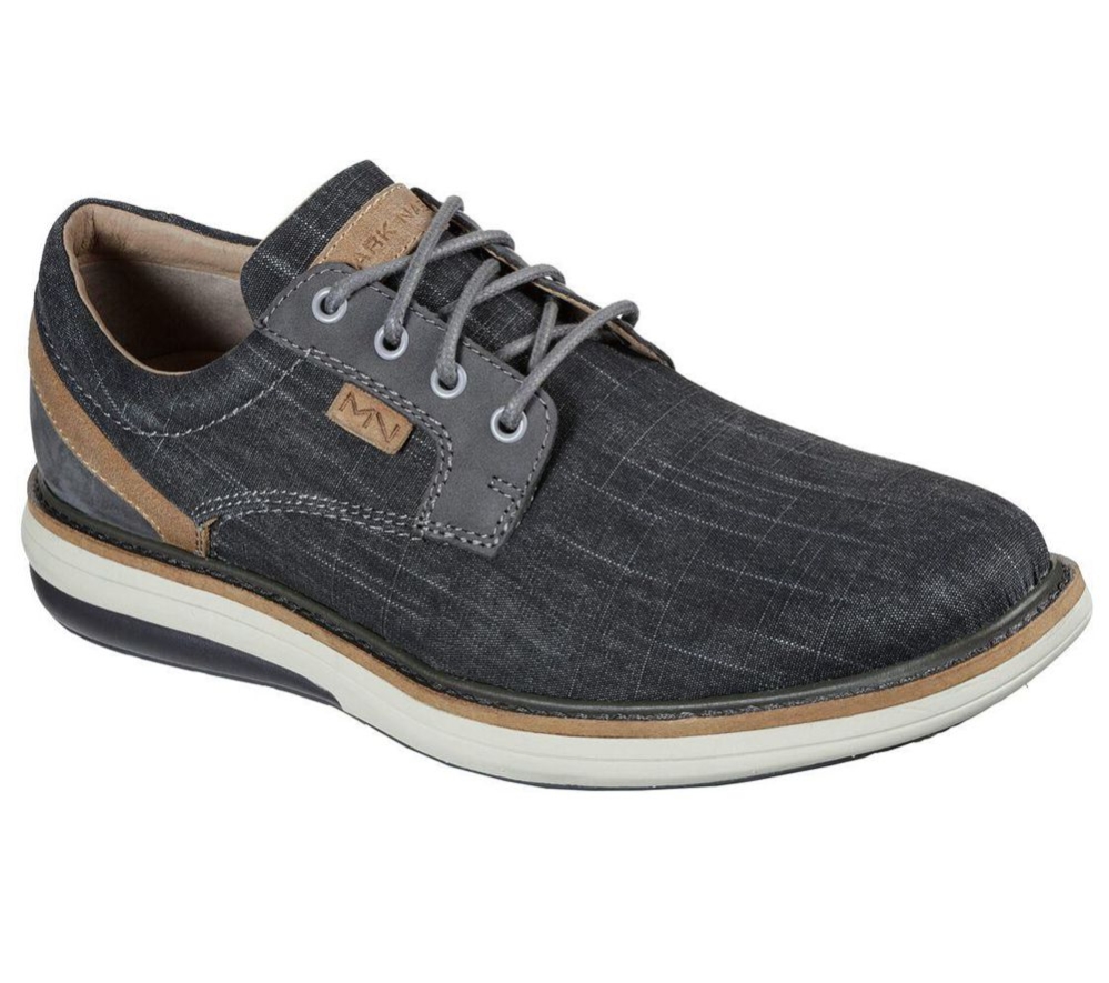 Skechers Casual Cell Wrap - Manteo Men\'s Oxford Shoes Grey | UNIQ65430