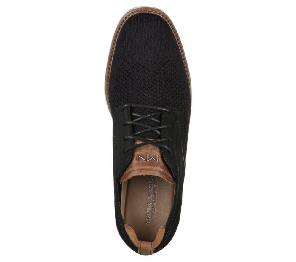 Skechers Clubman - Ashford Men's Oxford Shoes Black | JXAS53462