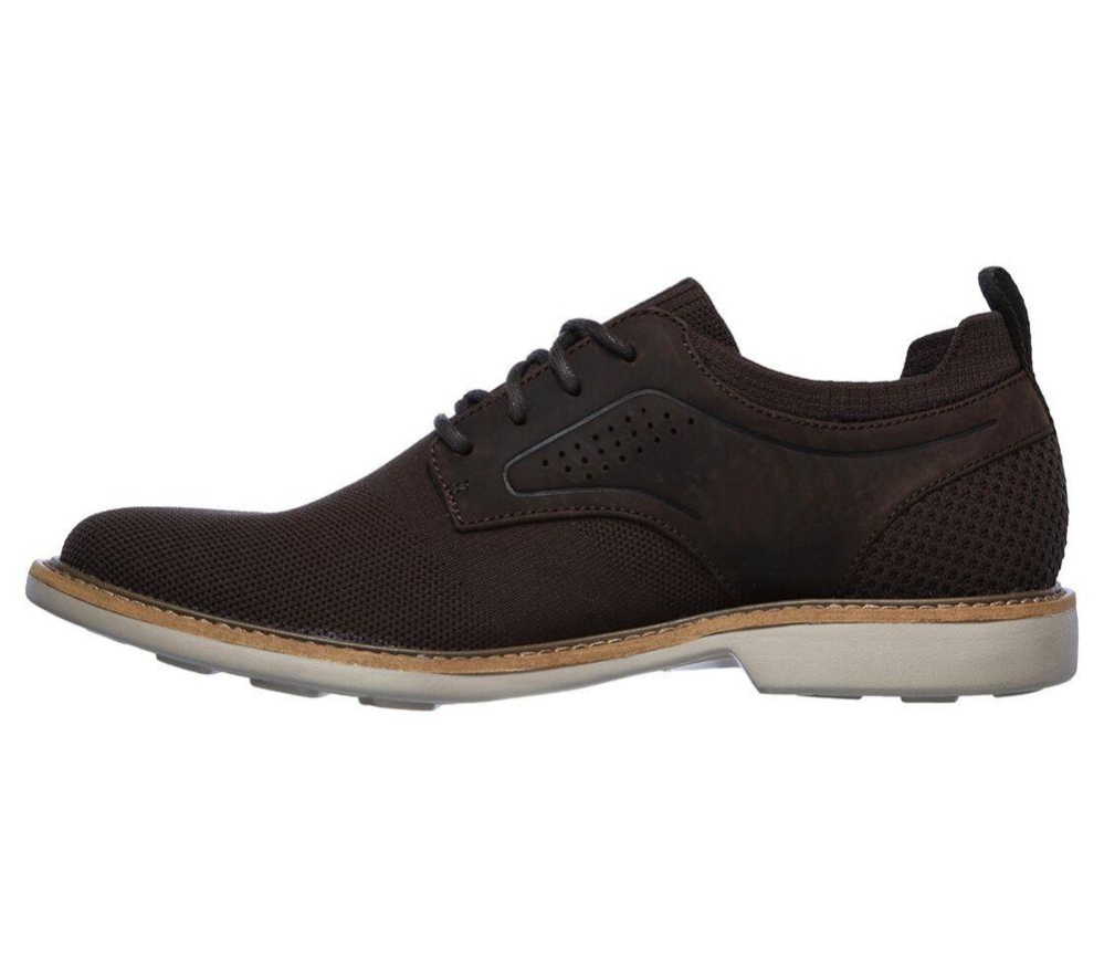 Skechers Clubman - Westside Men's Oxford Shoes Brown | FOHR09715