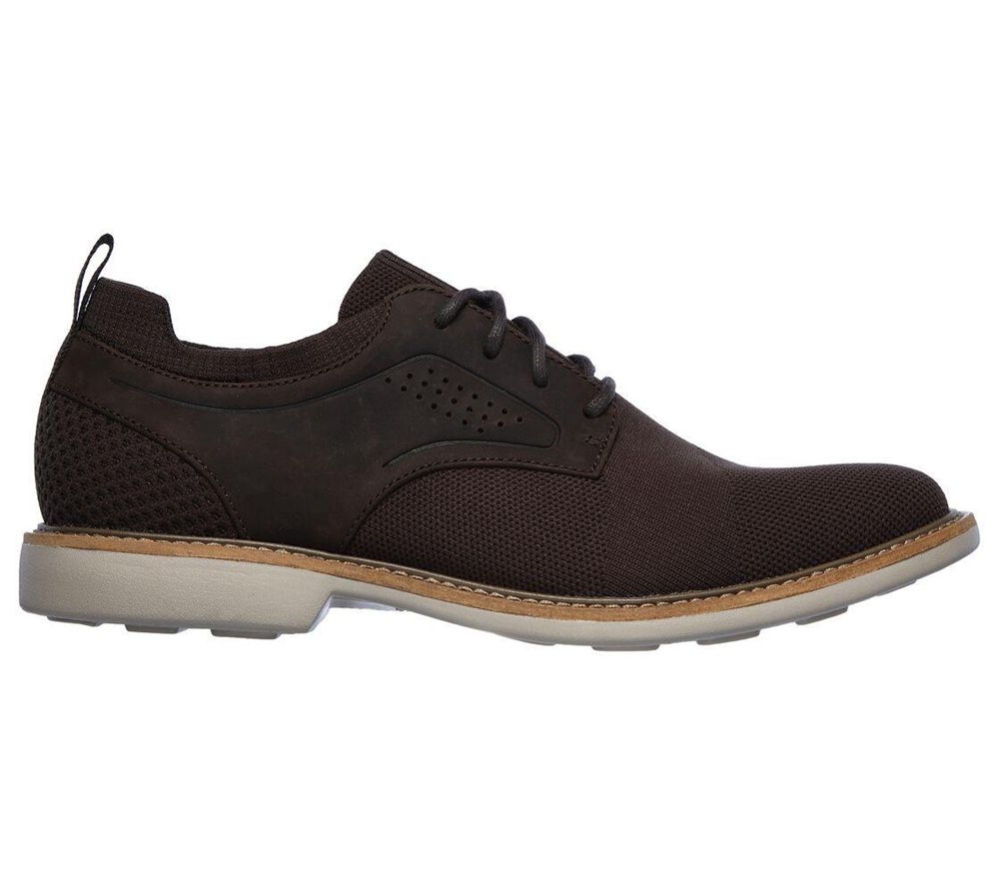 Skechers Clubman - Westside Men's Oxford Shoes Brown | FOHR09715