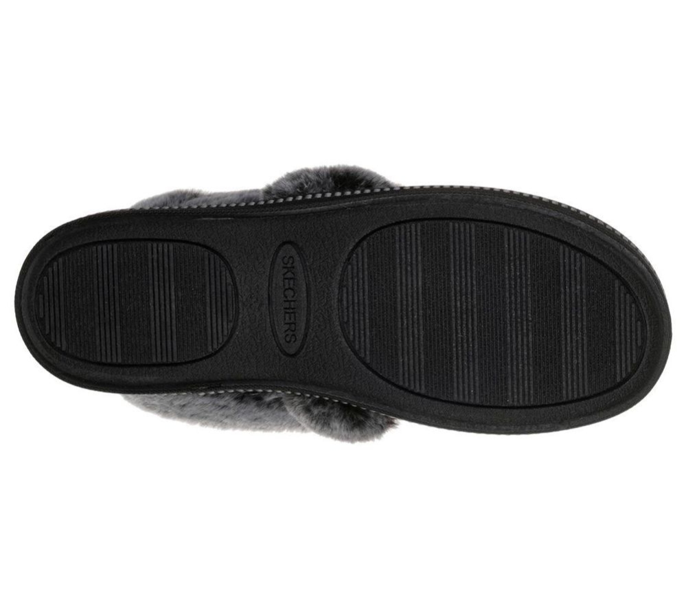 Skechers Cozy Campfire - Team Toasty Women's Slippers Black | QVDU24916