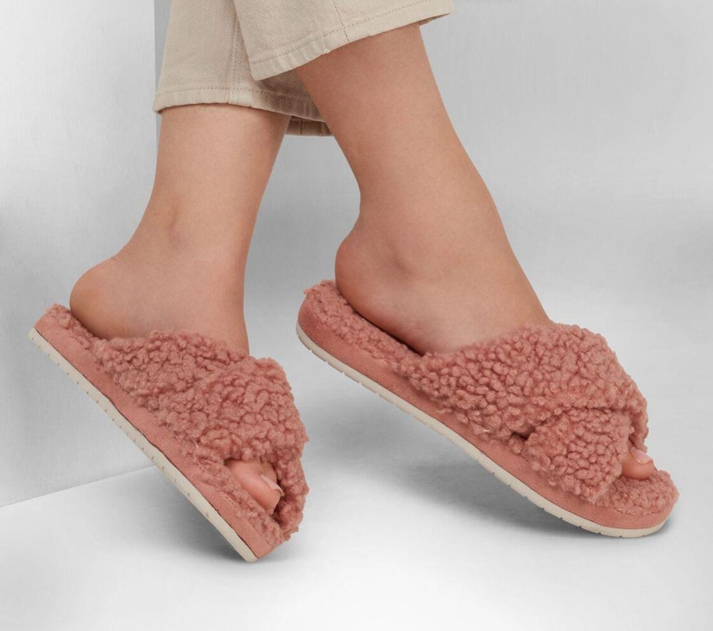 Skechers Cozy Slide Women's Slippers Pink | WEDJ90136