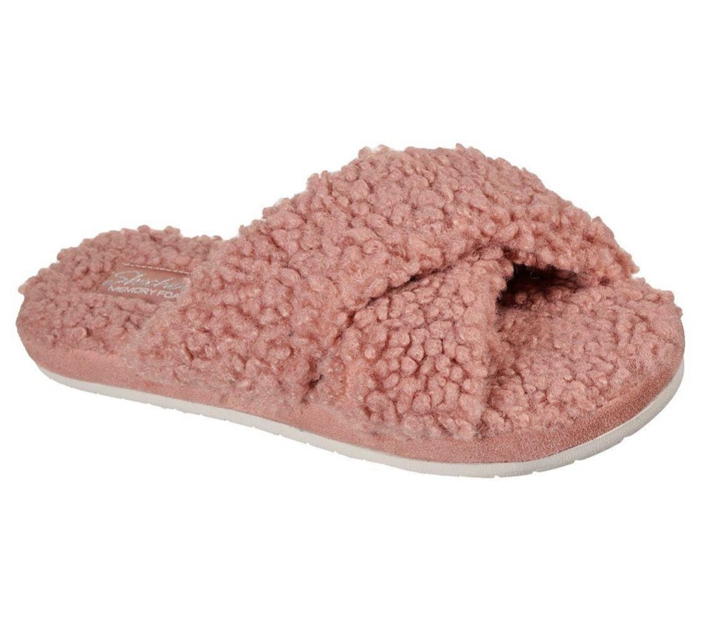 Skechers Cozy Slide Women\'s Slippers Pink | WEDJ90136