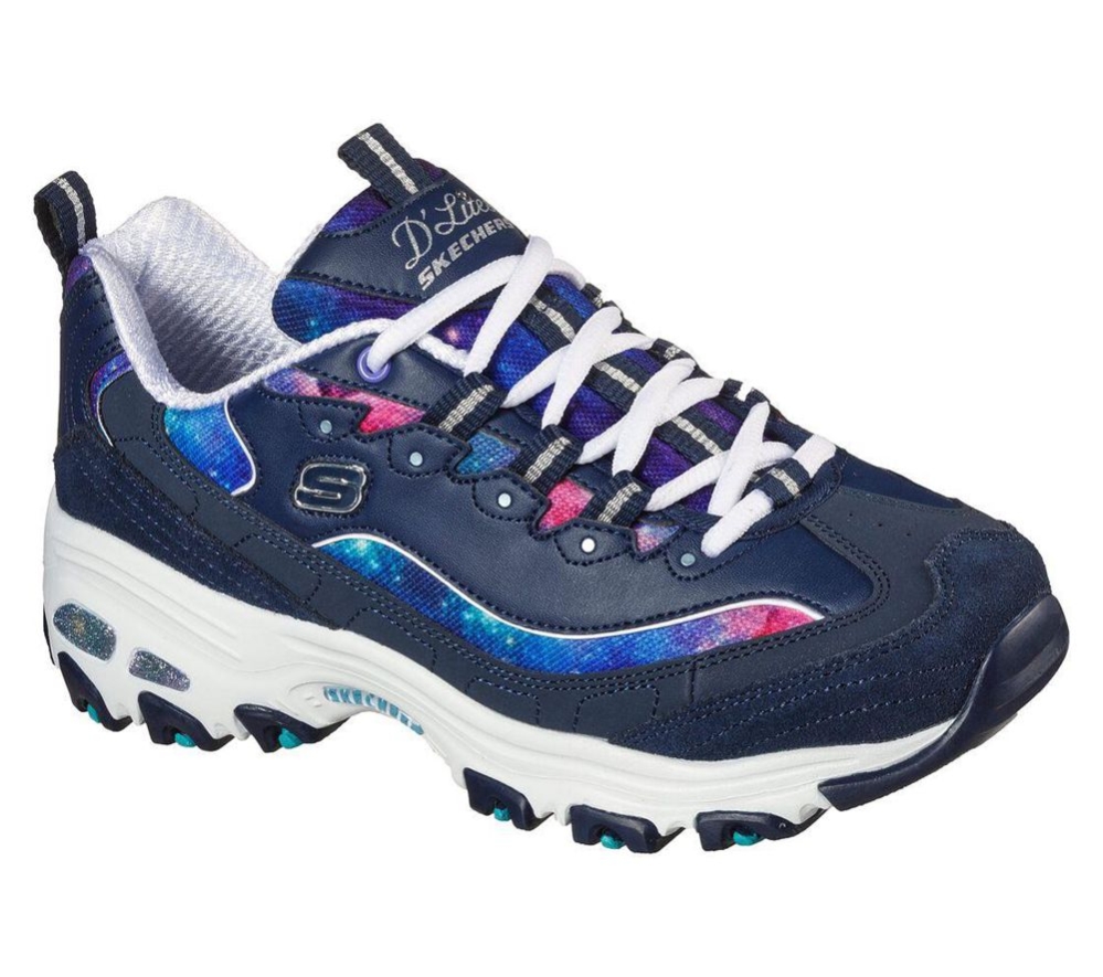 Skechers D\'Lites - Galaxy Fantasy Women\'s Trainers Navy Multicolor | VMLP35974