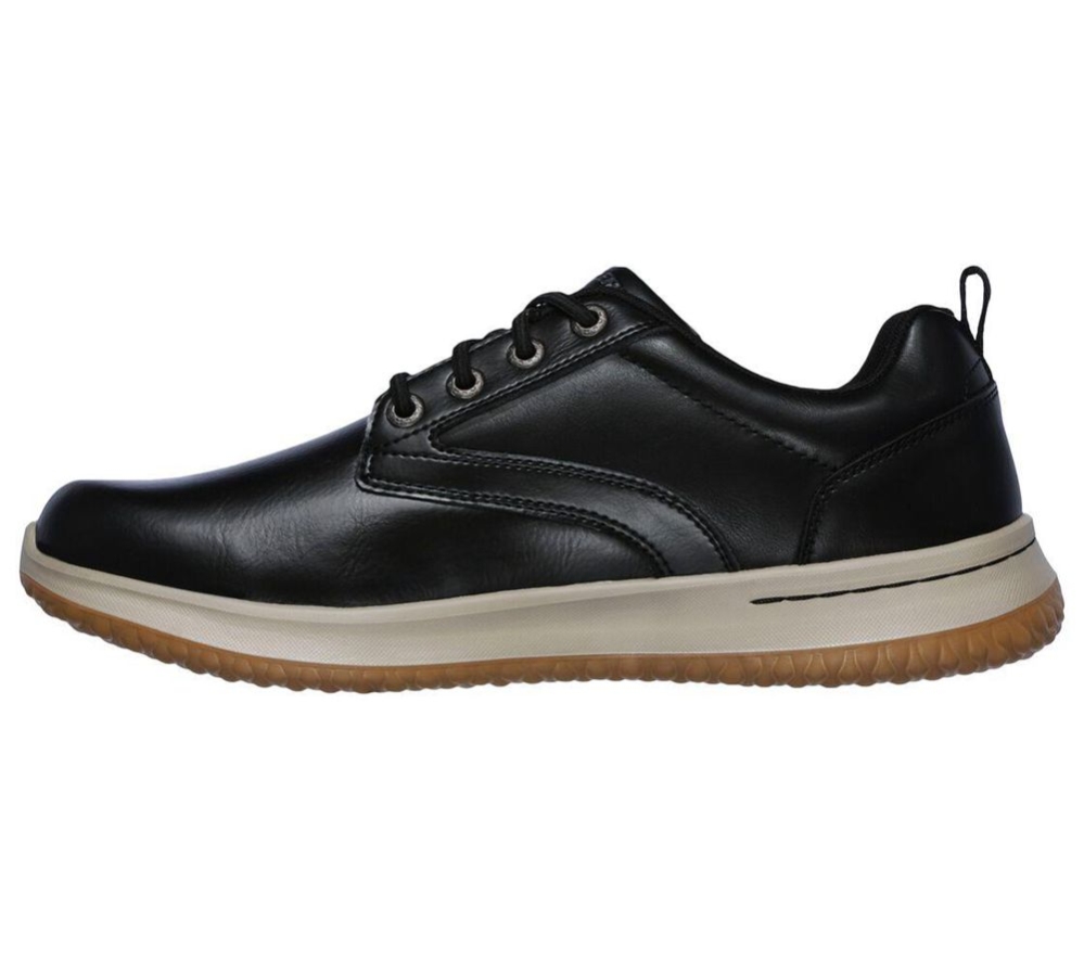 Skechers Delson - Antigo Men's Oxford Shoes Black | QEVC06413