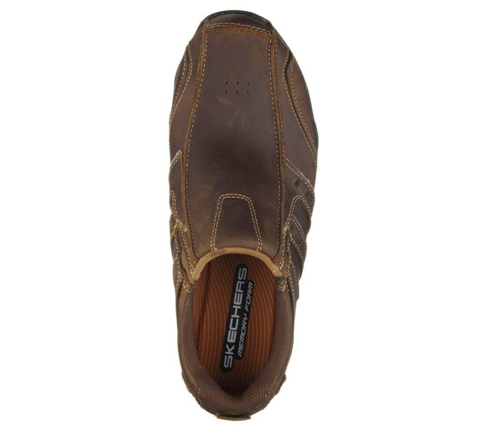 Skechers Diameter Men's Loafers Brown | HSWK35041