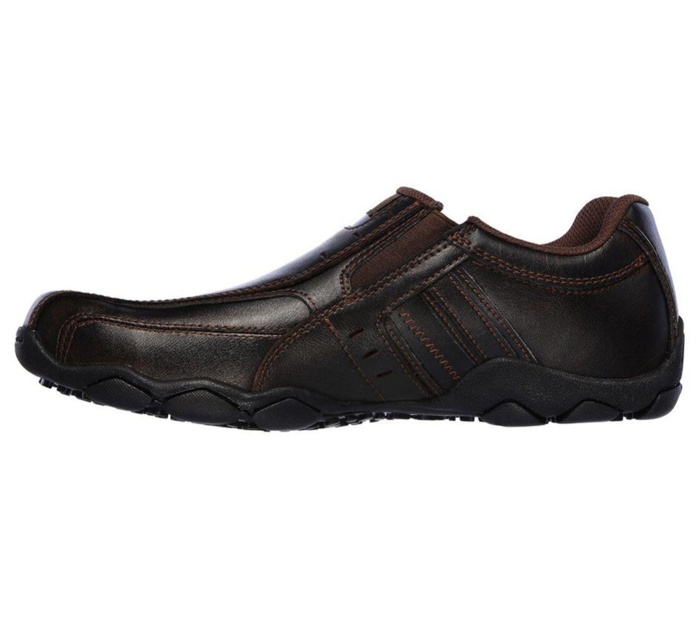 Skechers Diameter - Nerves Men's Loafers Brown | AJPF30198