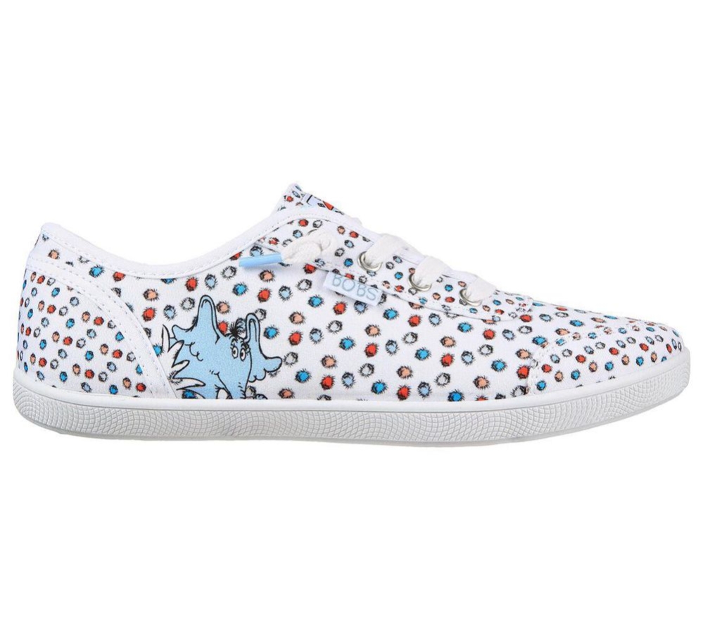 Skechers Dr. Seuss: BOBS B Cute - Who Holler & Shout Women's Trainers White Multicolor | JLVT79652