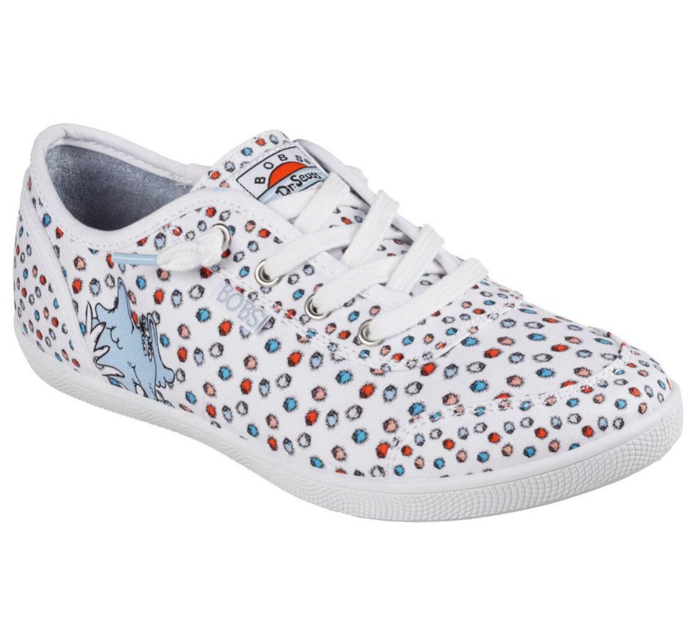 Skechers Dr. Seuss: BOBS B Cute - Who Holler & Shout Women\'s Trainers White Multicolor | JLVT79652