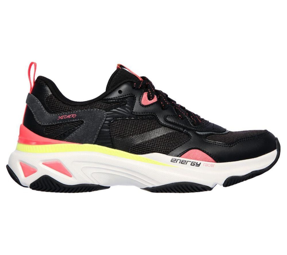 Skechers Energy Racer - Embrace Her Women's Trainers Black Pink | BRXT03275