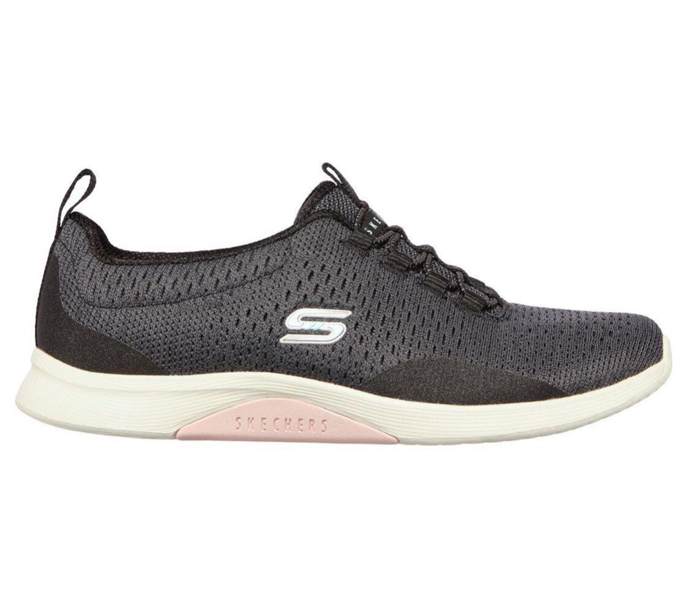 Skechers Esla - Fine Moment Women's Walking Shoes Black Grey | PDNF65174
