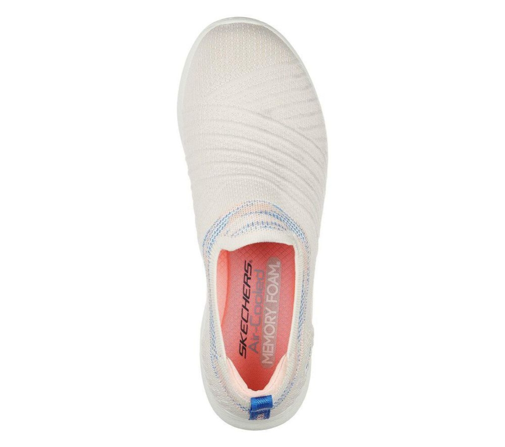 Skechers Esla - Super Sweet Women's Walking Shoes White Pink | ANFC25678