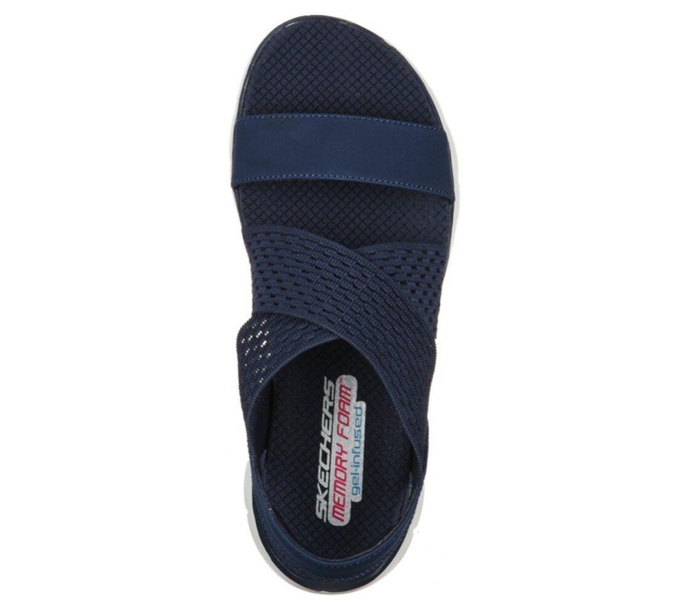 Skechers Flex Appeal 2.0 - Cool City Women's Sandals Navy | KERY30975