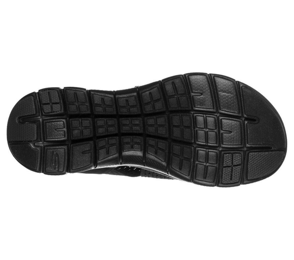 Skechers Flex Appeal 2.0 - Cool City Women's Sandals Black | UHSI98732