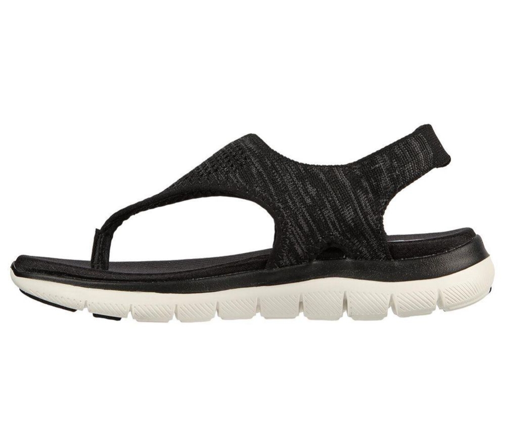 Skechers Flex Appeal 2.0 - Spring Motion 2 Women's Sandals Black | DKNM51329