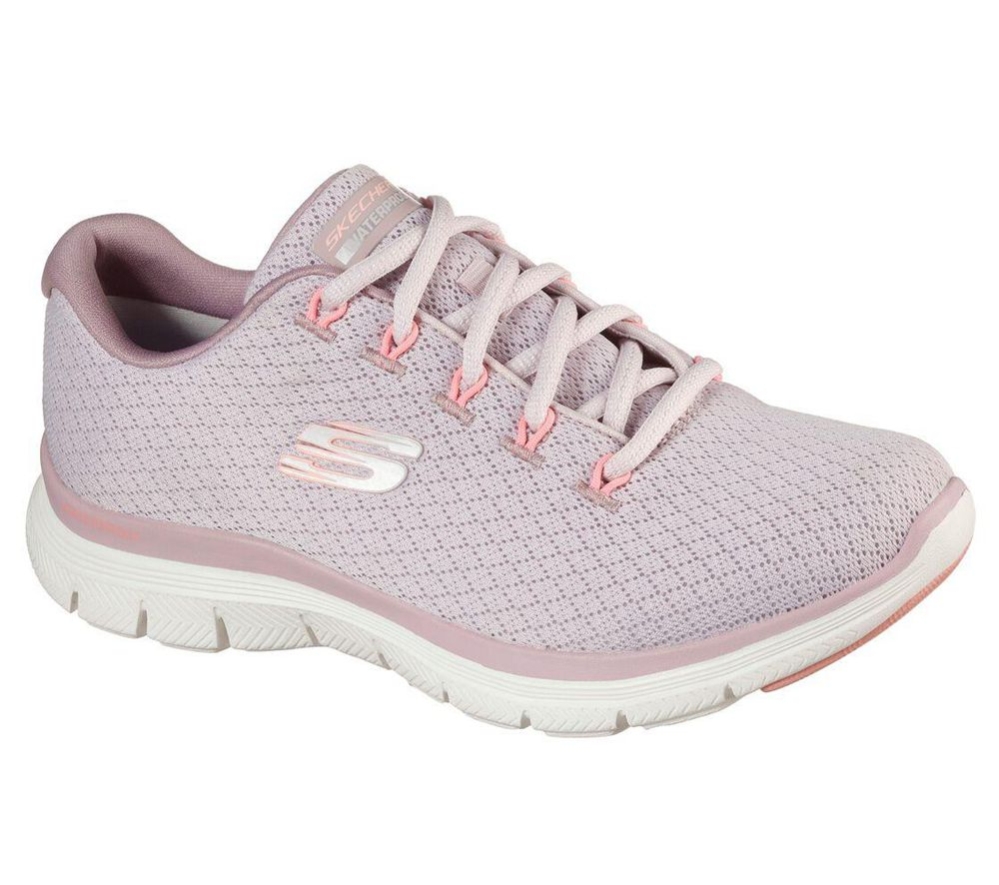 Skechers Flex Appeal 4.0 - Coated Fidelity Women\'s Training Shoes Pink | DICK28091