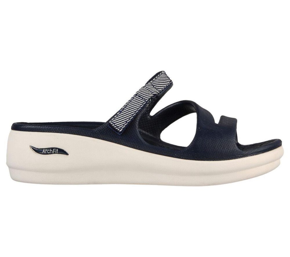 Skechers Foamies: Arch Fit Ascend - Admired Women's Slides Navy | MKAB26098