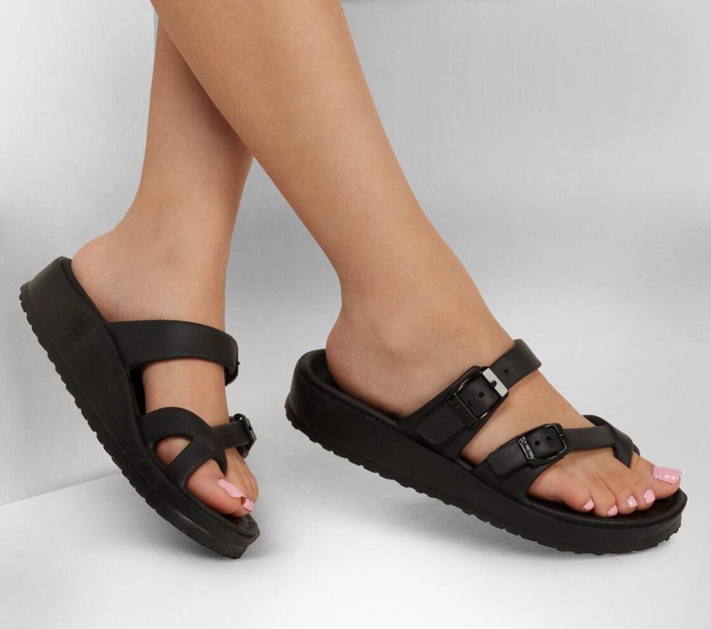 Skechers Foamies: Cali Breeze 2.0 - Carefree Women's Sandals Black | XSHN63409