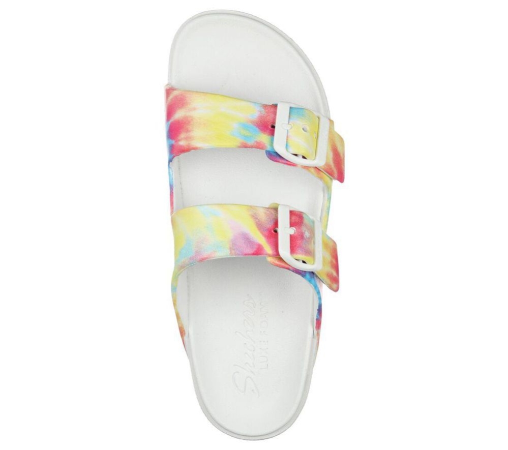 Skechers Foamies: Cali Breeze 2.0 - Funkadelic Women's Slides White Multicolor | DRYQ62785