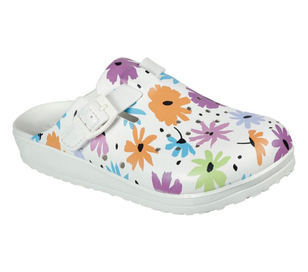 Skechers Foamies: Cali Breeze 2.0 - Utopia Women\'s Clogs White Multicolor | CULY32461