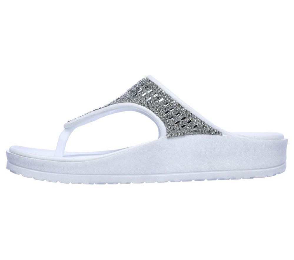 Skechers Foamies: Cali Breeze 2.0 Women's Flip Flops White | UPJZ06457