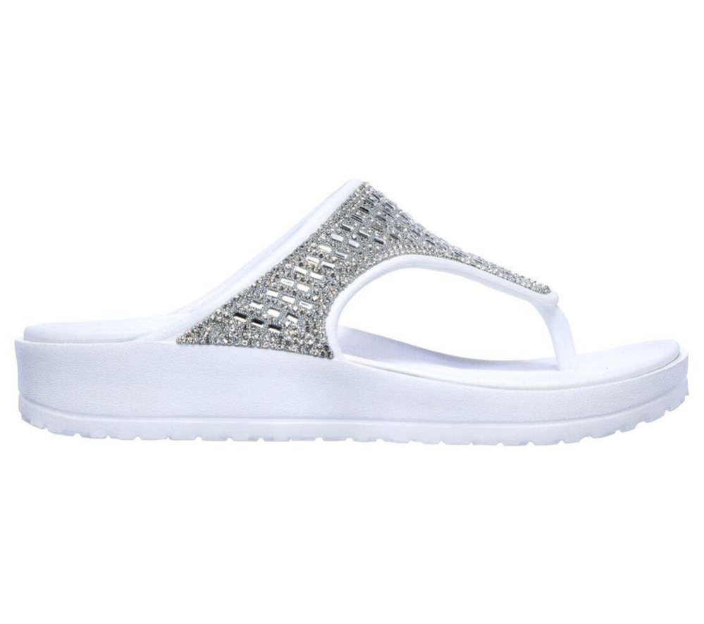 Skechers Foamies: Cali Breeze 2.0 Women's Flip Flops White | UPJZ06457