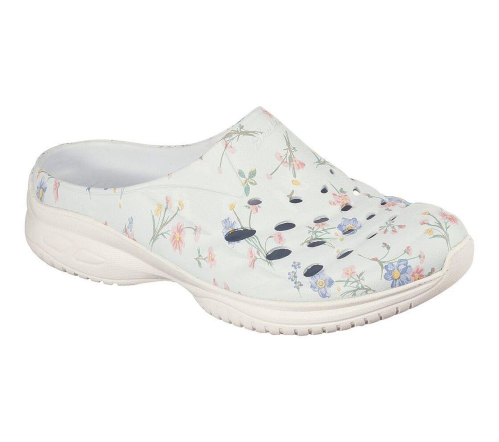 Skechers Foamies: Commute Time - Floral Garden Women\'s Clogs Blue Multicolor | LBSI09264