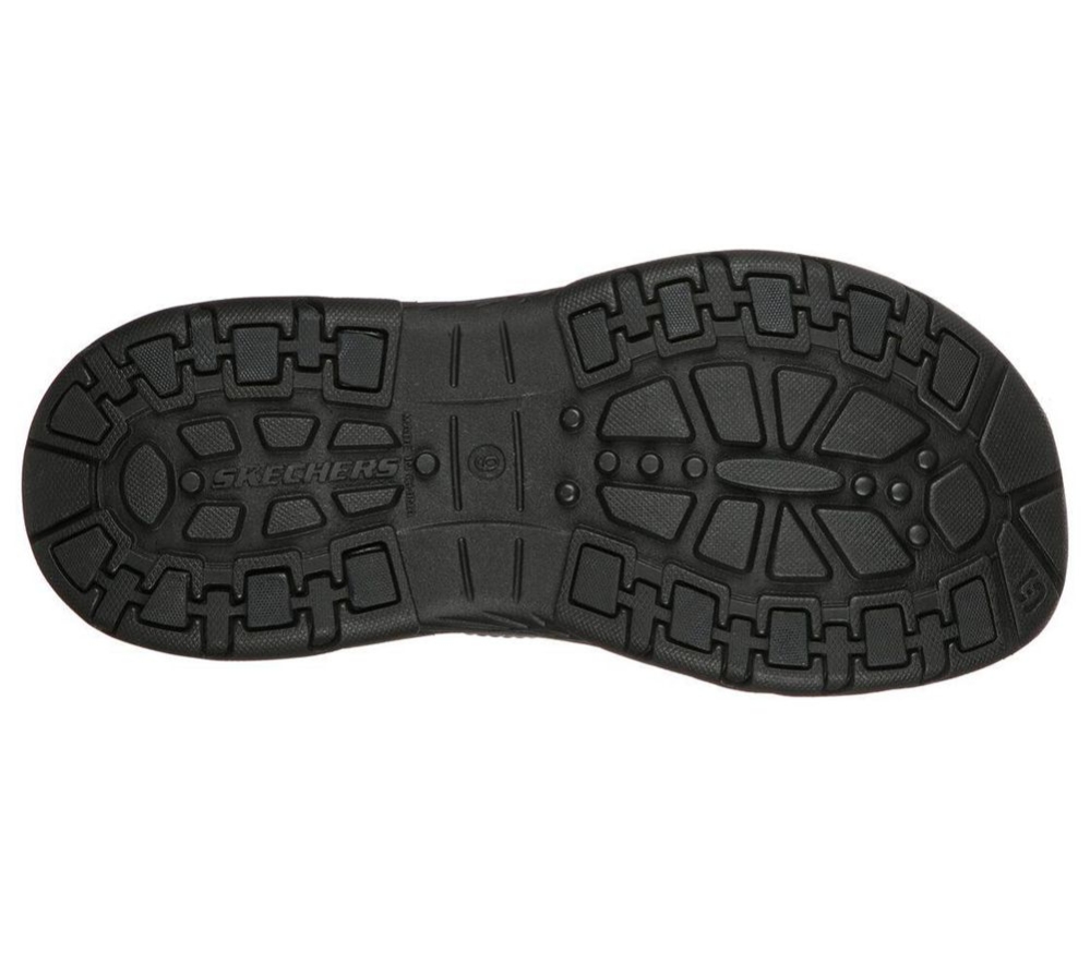 Skechers Foamies: Creston Ultra - Island Cove Men's Flip Flops Black | YLAK62359