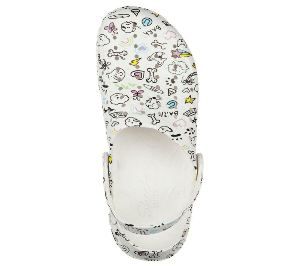 Skechers Foamies: Footsteps - Ulti-Mutt Women's Clogs White Multicolor | BLAM45620