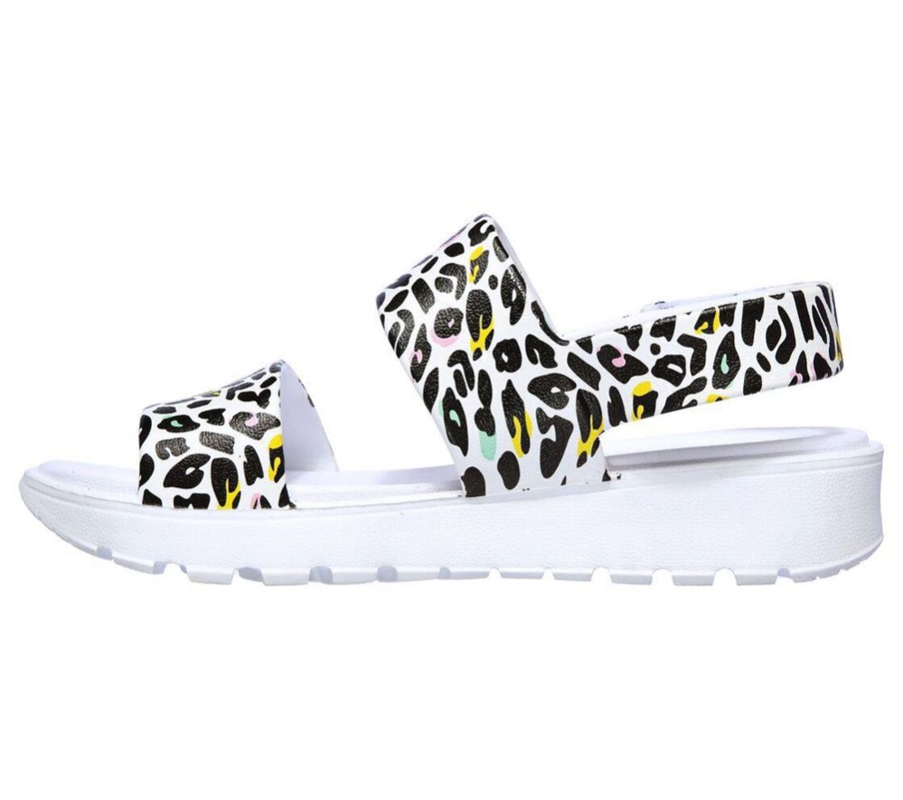 Skechers Foamies: Footsteps - Wild Thang Women's Sandals White Multicolor | JFCK89673