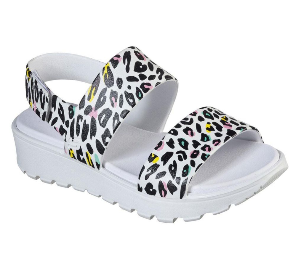 Skechers Foamies: Footsteps - Wild Thang Women\'s Sandals White Multicolor | JFCK89673