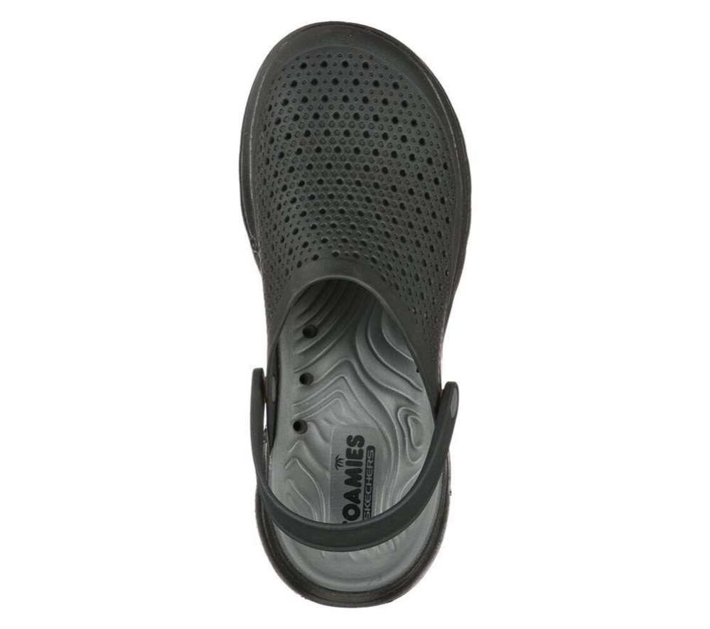 Skechers Foamies: GOwalk 5 - Astonished Men's Clogs Black Grey | HWLP80523