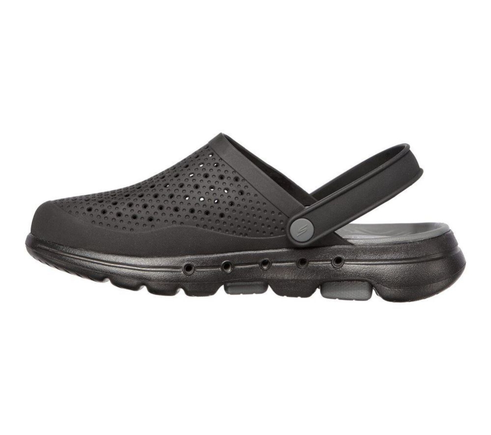 Skechers Foamies: GOwalk 5 - Astonished Men's Clogs Black Grey | HWLP80523