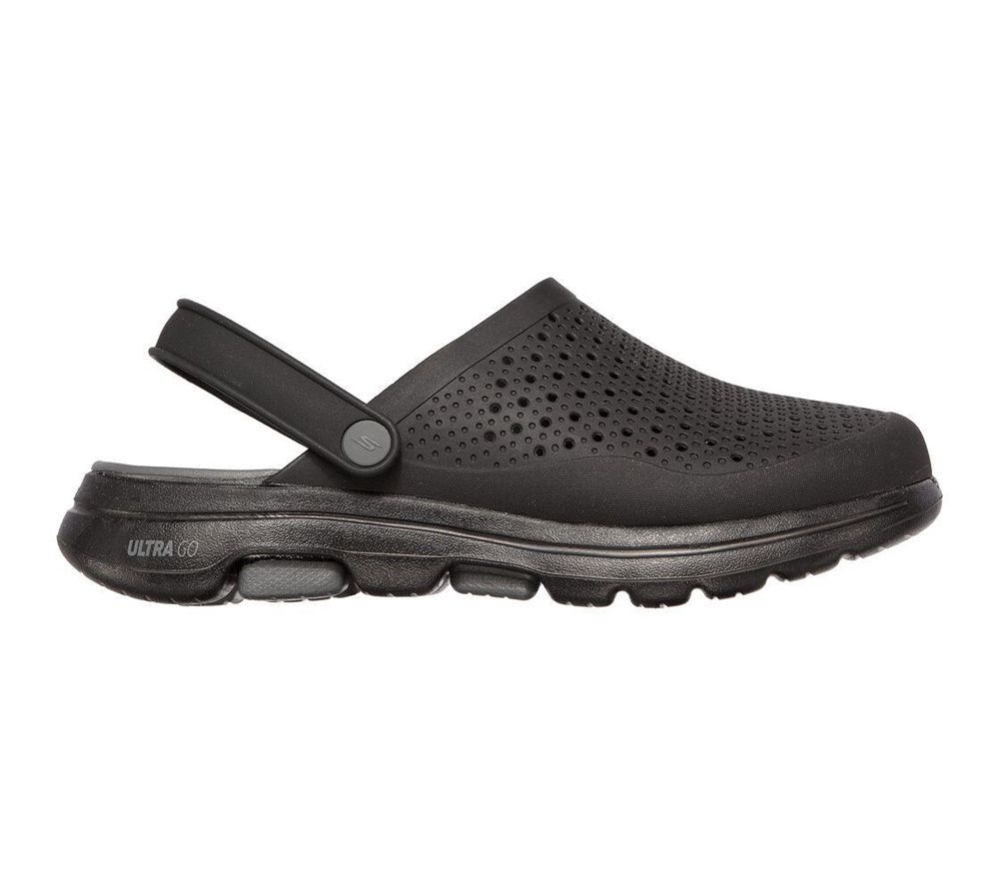 Skechers Foamies: GOwalk 5 - Astonished Men's Clogs Black Grey | HWLP80523