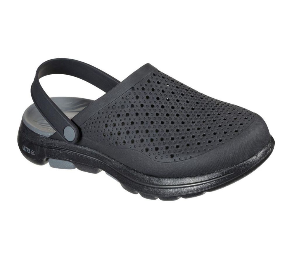 Skechers Foamies: GOwalk 5 - Astonished Men\'s Clogs Black Grey | HWLP80523