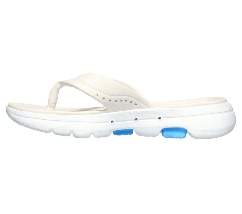Skechers Foamies: GOwalk 5 - Bali Women's Flip Flops White | EKPT83246