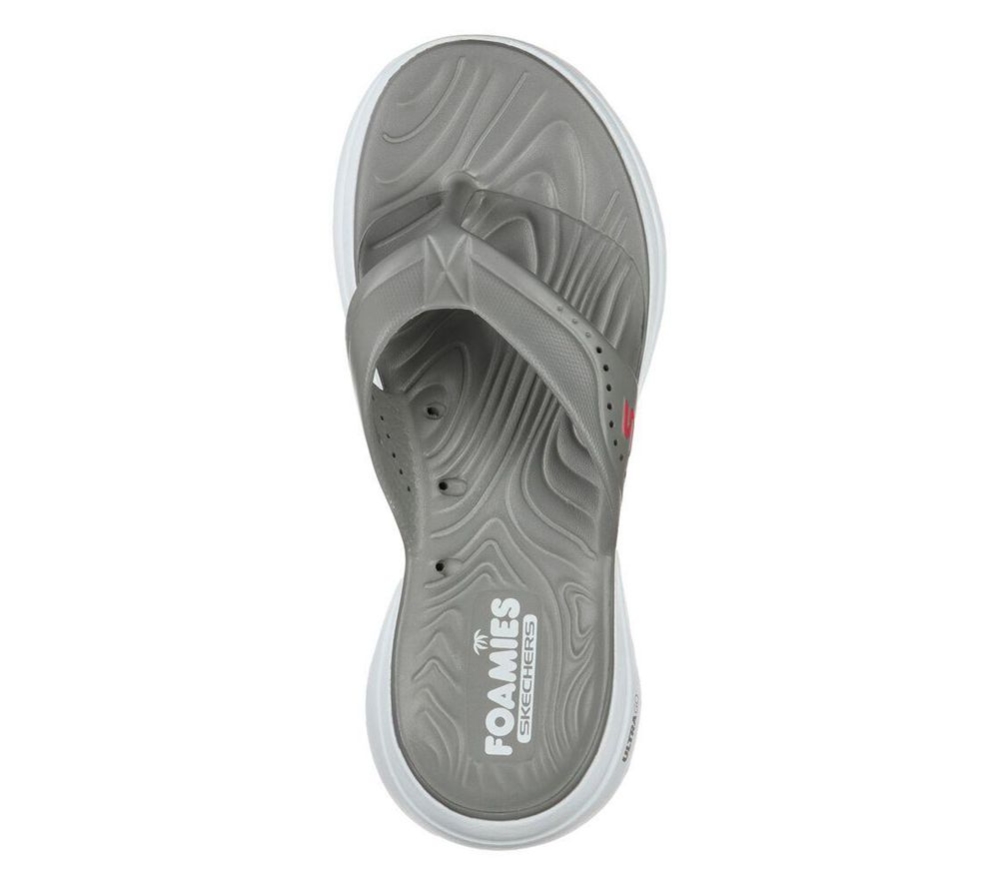 Skechers Foamies: GOwalk 5 - Bali Women's Flip Flops Grey | UKOE94370
