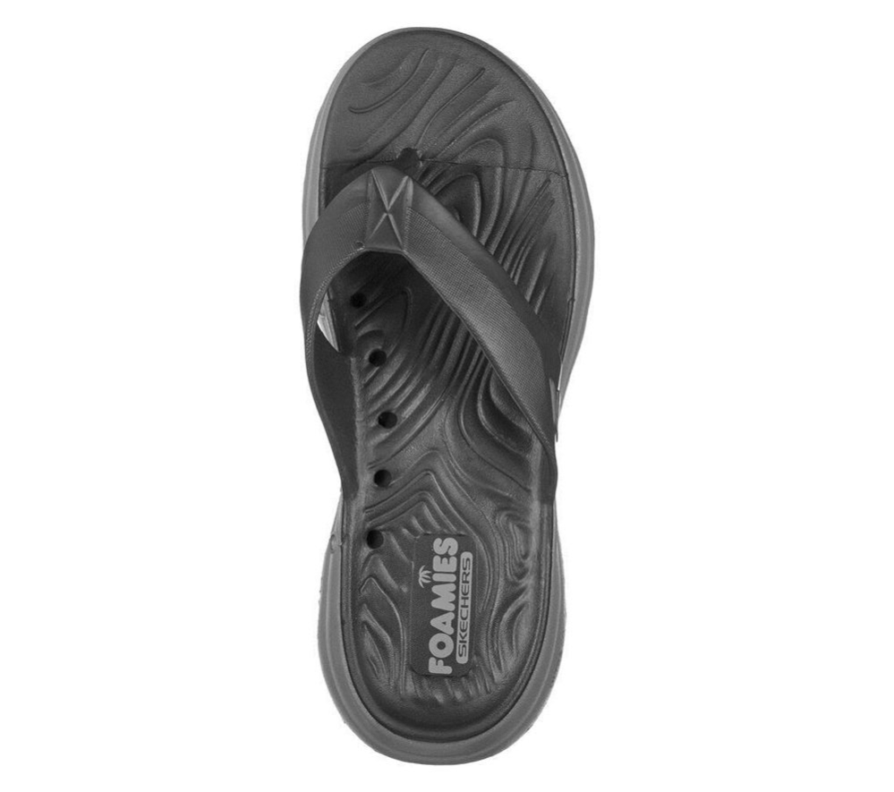 Skechers Foamies: GOwalk 5 - Cabana Men's Flip Flops Grey | IQSK08496