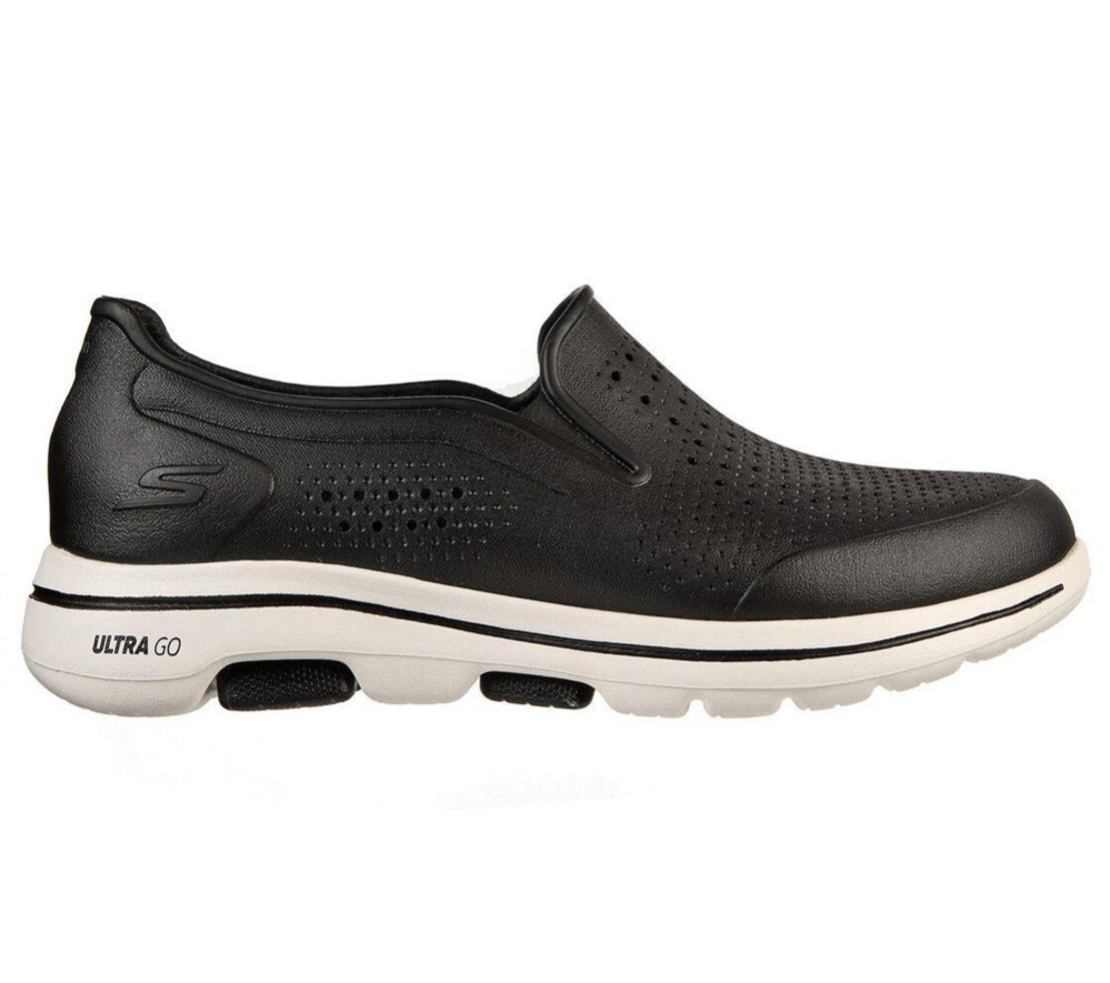 Skechers Foamies: GOwalk 5 - Easy Going Men's Walking Shoes Black White | GYSR74698