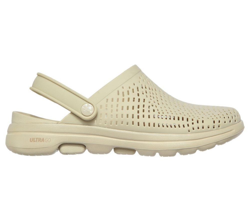 Skechers Foamies: GOwalk 5 - Harmony Women's Clogs Beige | FJWI69372