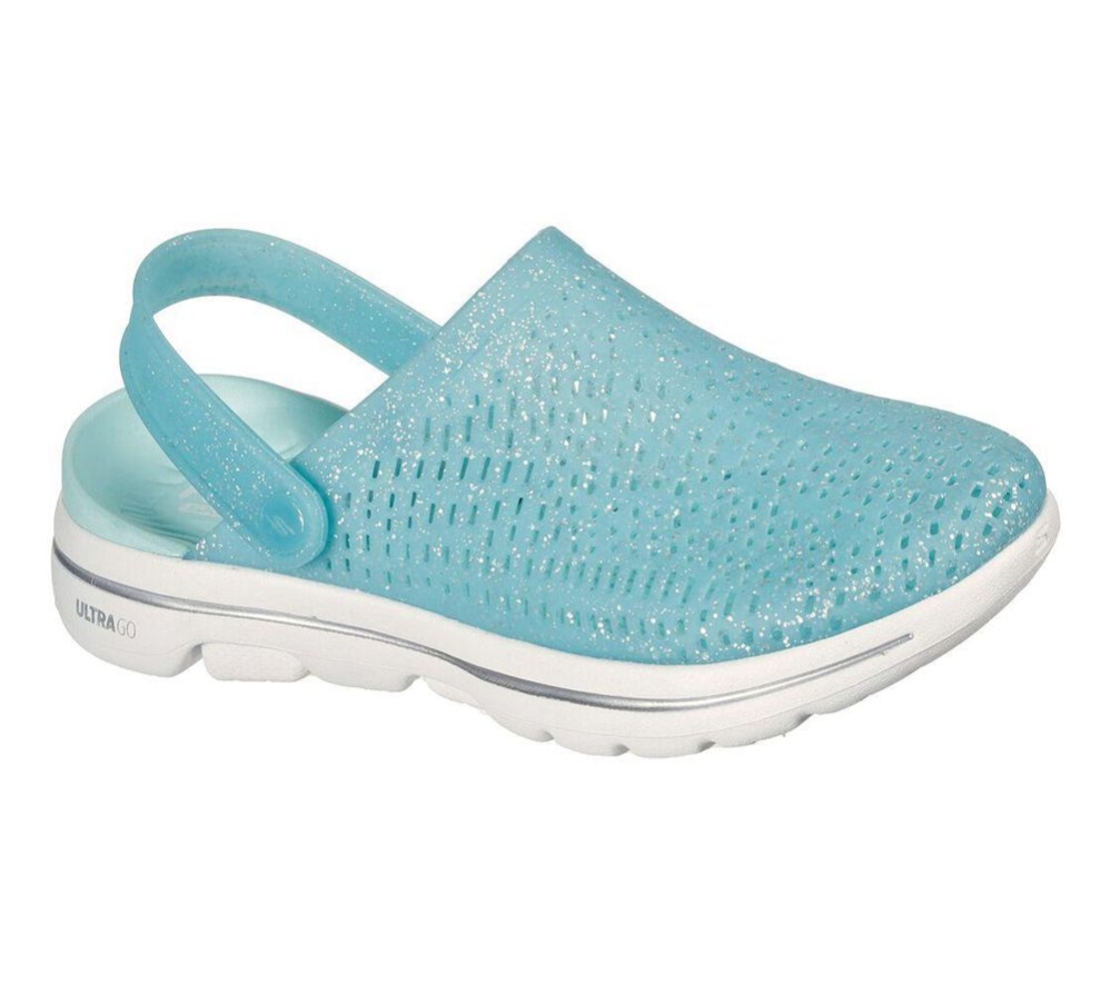 Skechers Foamies: GOwalk 5 - Ocean Glow Women\'s Clogs Turquoise | JYGB28065