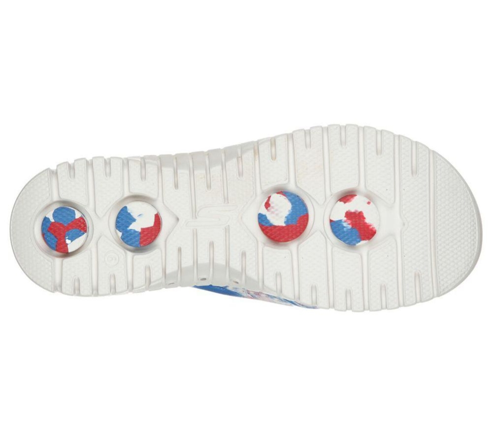Skechers Foamies: GOwalk Smart - Stellar Women's Flip Flops White Blue Red | CXKG60149