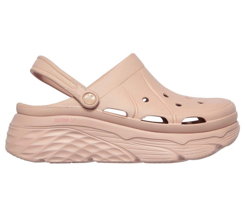 Skechers Foamies: Max Cushioning - High Tide Women's Clogs Pink | CUAF60254