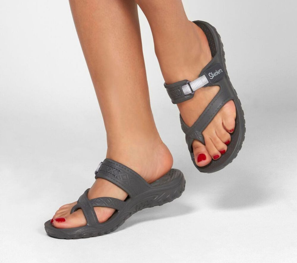 Skechers Foamies: Reggae - Clearwater Women's Sandals Grey | VLUY02951