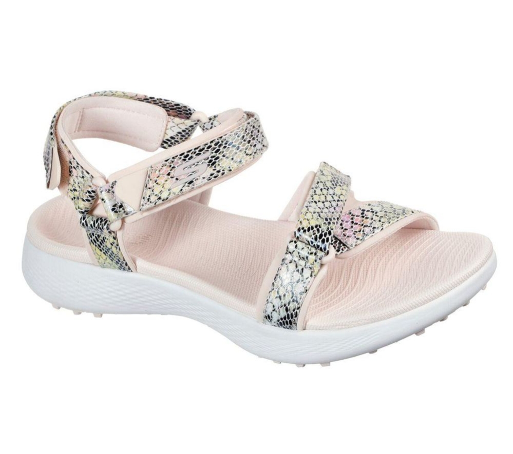 Skechers GO GOLF 600 - Charms Women\'s Sandals Pink Multicolor | LCBX10769