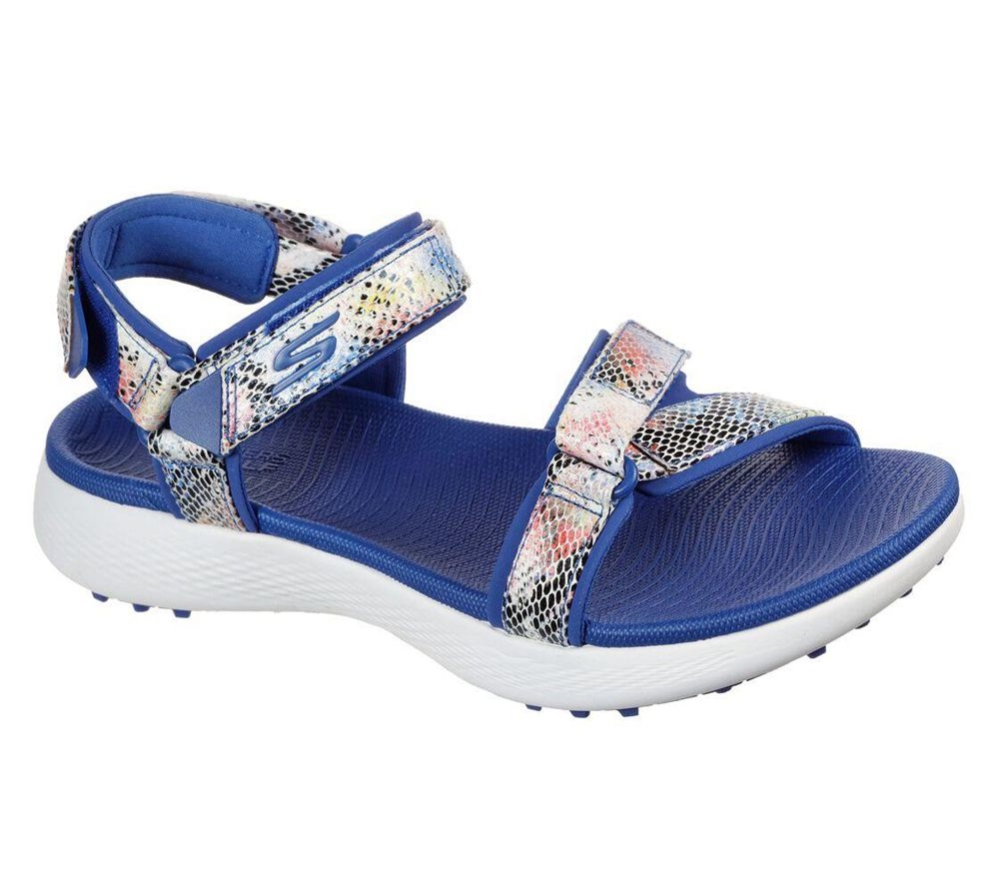 Skechers GO GOLF 600 - Charms Women\'s Sandals Blue Multicolor | ZRAB39651