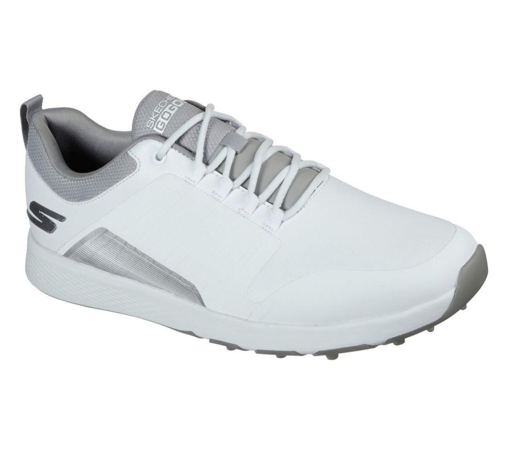 Skechers GO GOLF Elite 4 - Victory Men\'s Golf Shoes White Grey | BUSK21036