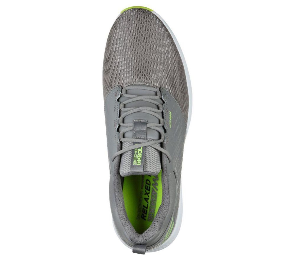 Skechers GO GOLF Elite V.4 - Prestige RF Men's Golf Shoes Grey Yellow | PJTX15346