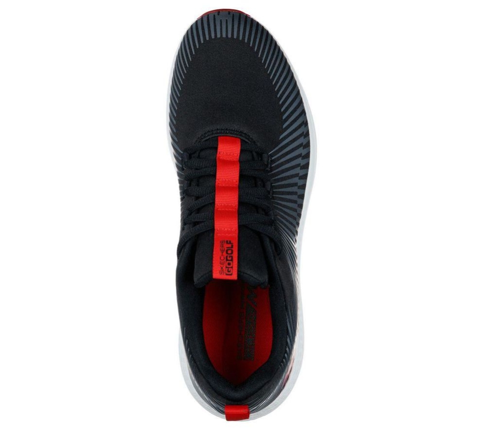 Skechers GO GOLF Max - Bolt Men's Golf Shoes Black Red | ESVR02968