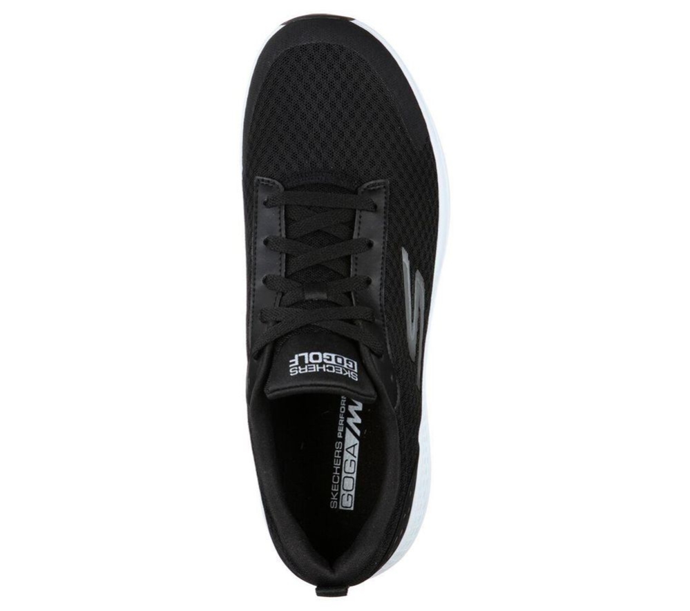 Skechers GO GOLF Max - Fairway 2 Men's Golf Shoes Black White | OHWY20691